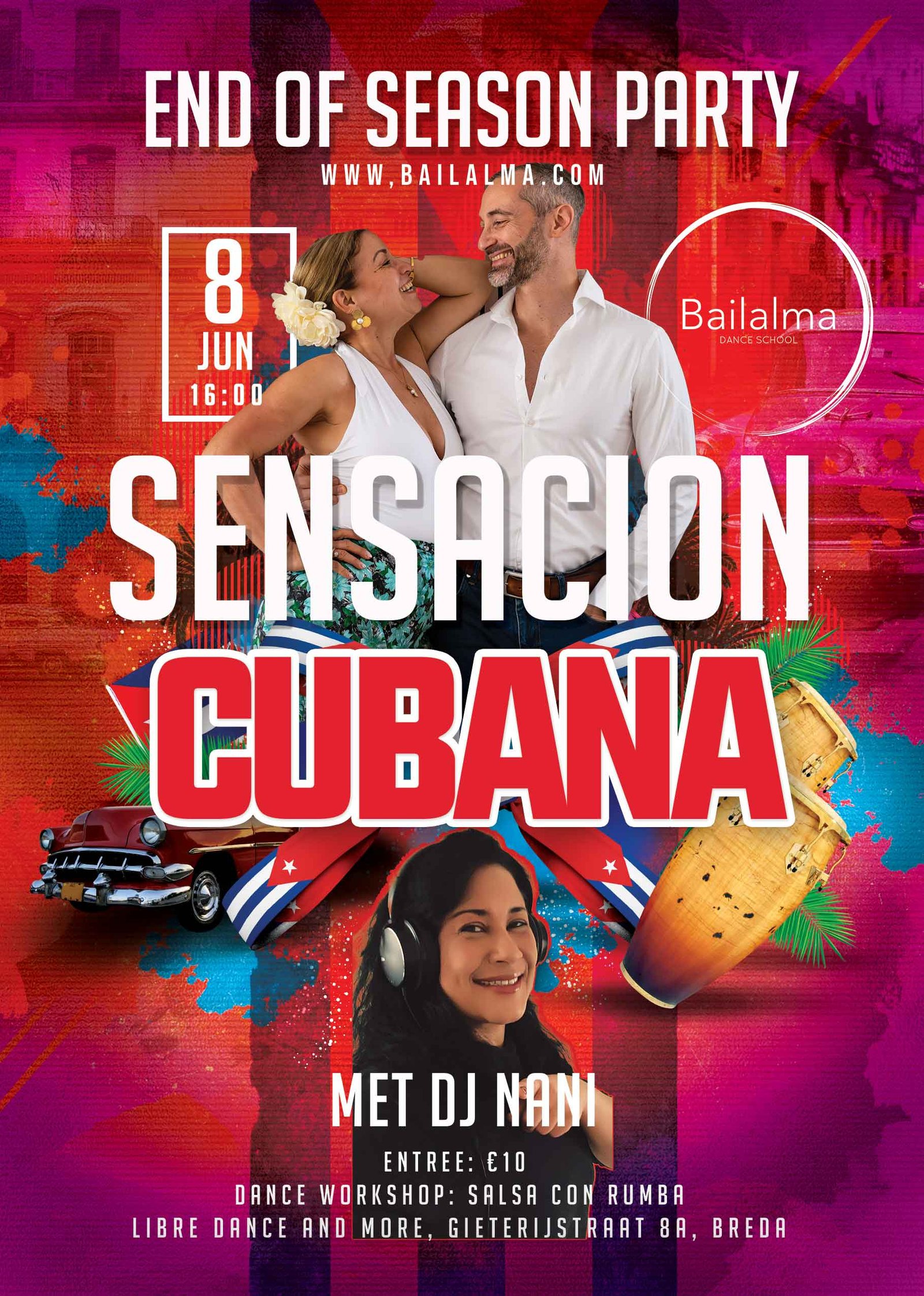 Sensación Cubana – Cubaanse Salsa Matinee – 8 Juni 2025