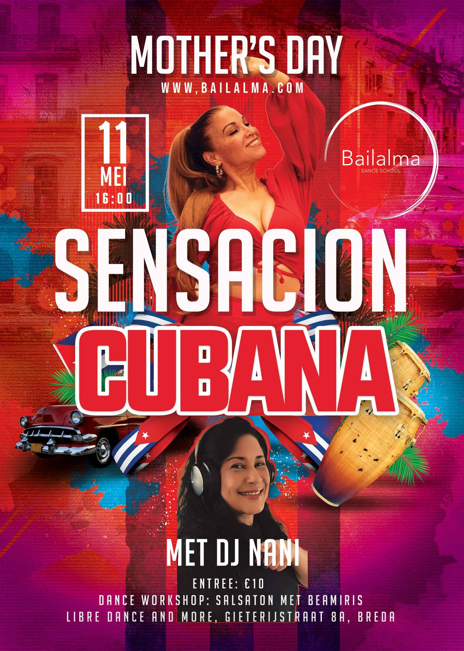 Sensación Cubana – Cubaanse Salsa Matinee – 11 Mei 2025