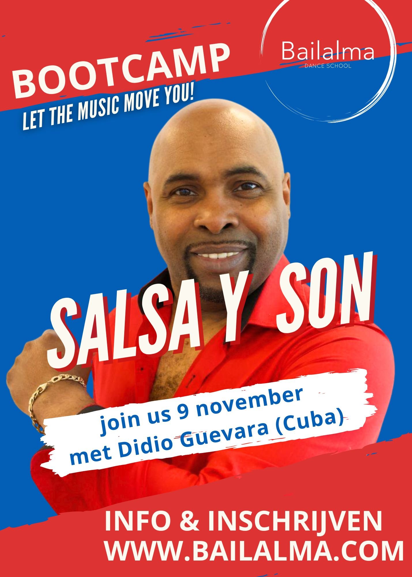 Didio Guevara Bootcamp Salsa, y Son. Bailalma, Breda
